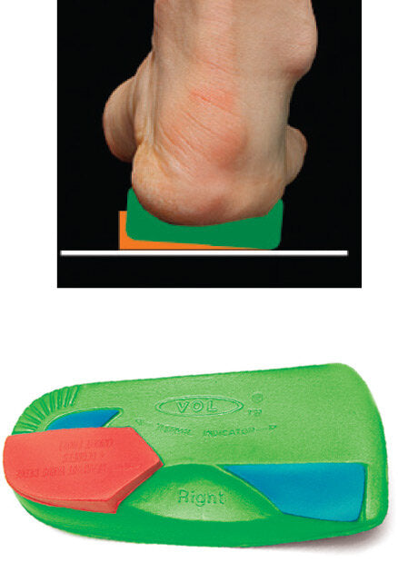 Vasyli Rearfoot Wedges for Orthotics - 2° or 4° Inclination, Firm (Red) Density EVA