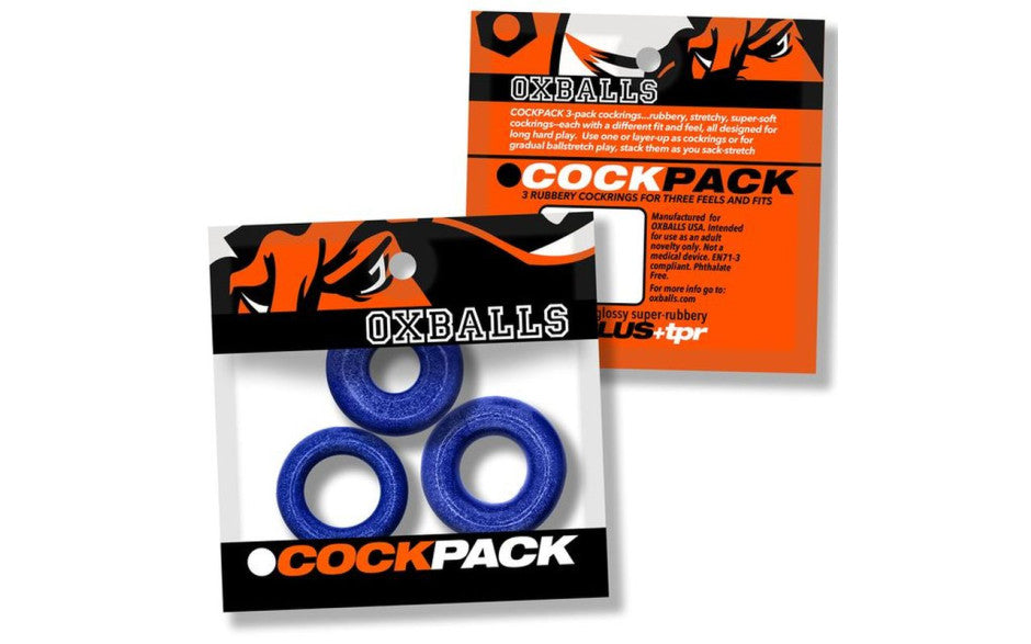 Cockpack 3 Pc Ring Set Blue