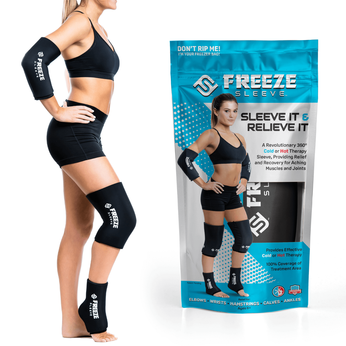 Freeze Sleeve Hot & Cold Therapy Portable Gel Pack