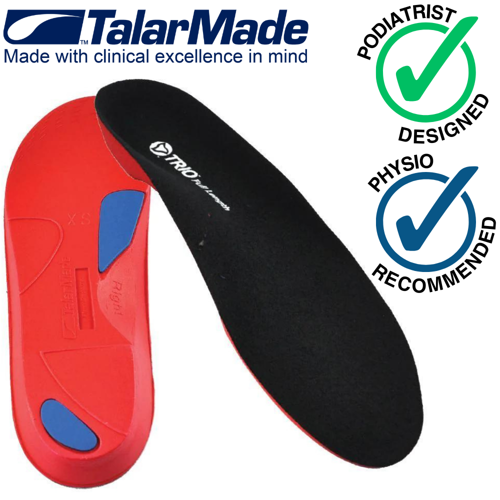 Talarmade Trio Red Firm Full Length Orthotics