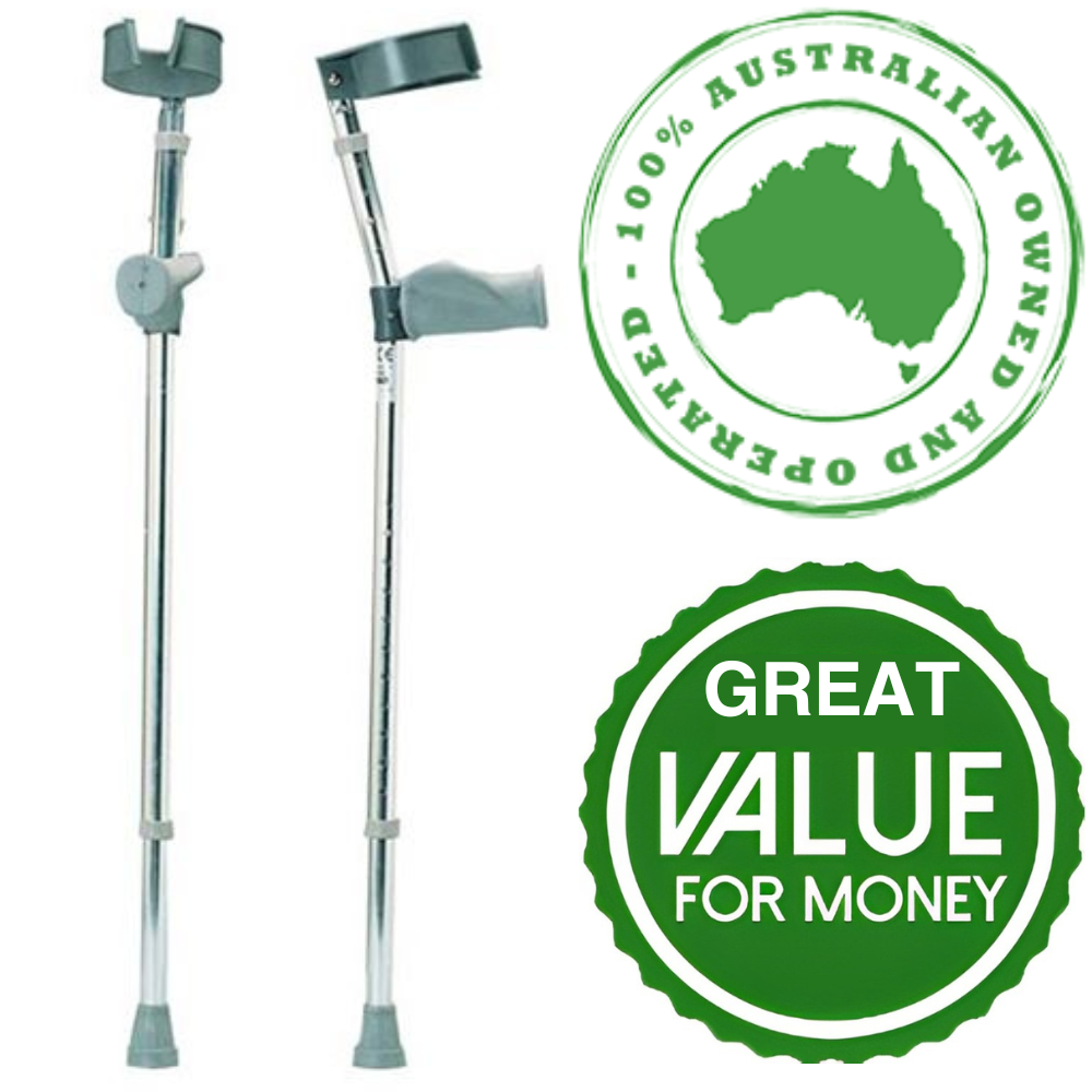 Premium Ergonomic Adjustable Forearm Elbow Crutches