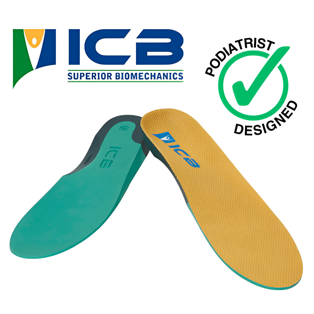 ICB Firm Density Full Length Flat Feet Orthotics