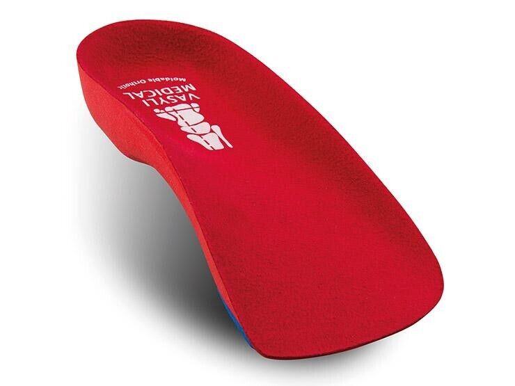 Vasyli 3/4 Length Orthotics Red (High Density)