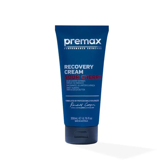 Premax Recovery Cream Sour Cherry 200mL - Premium Post-Exercise Skin Relief & Soothing Recovery Cream