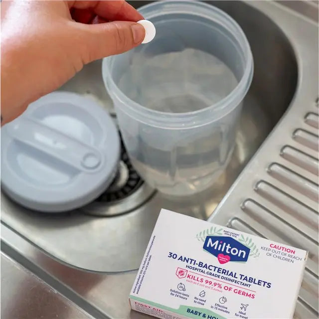 Milton Antibacterial Tablets 30 Pack - Effective 24-Hour Sterilisation Solution