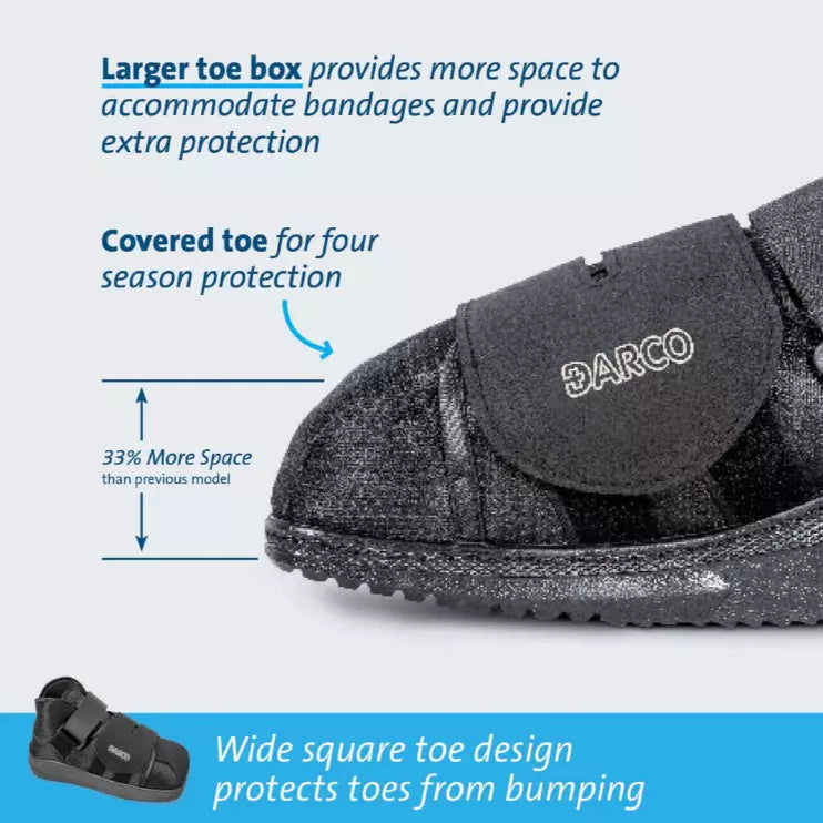 All Purpose Post Op Surgical Shoe Brace Boot Broken Toe Ankle Foot Trauma