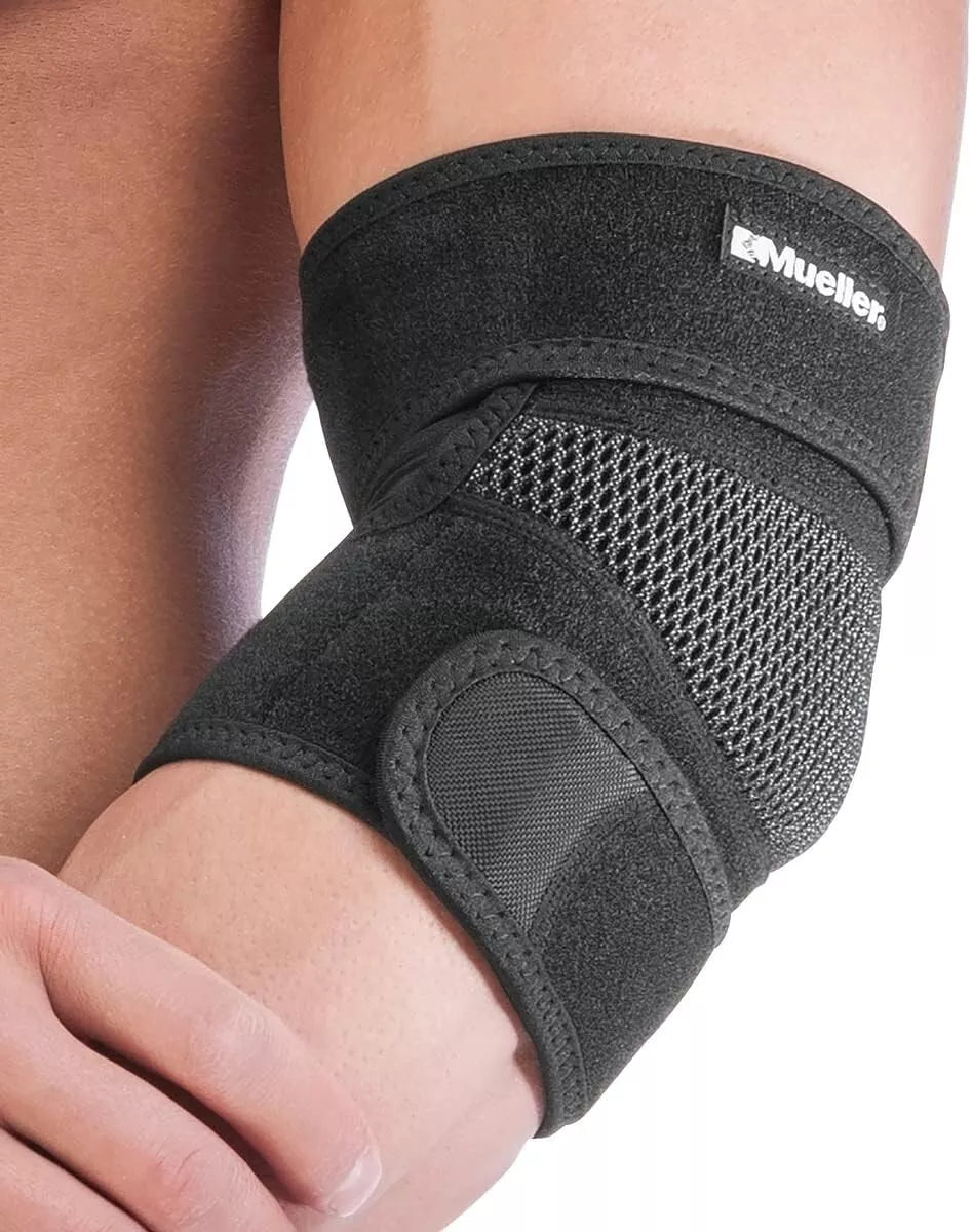 Mueller Adjustable Elbow Support For Pain Elbow Sprains, Tennis & Golfers Elbow
