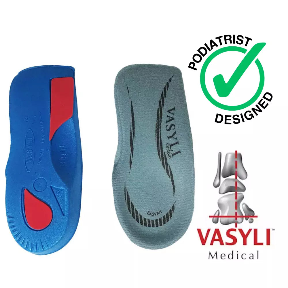 Vasyli Orthotics Easyfit Insole - Heels / Loafers / Dress Shoes / Cleats