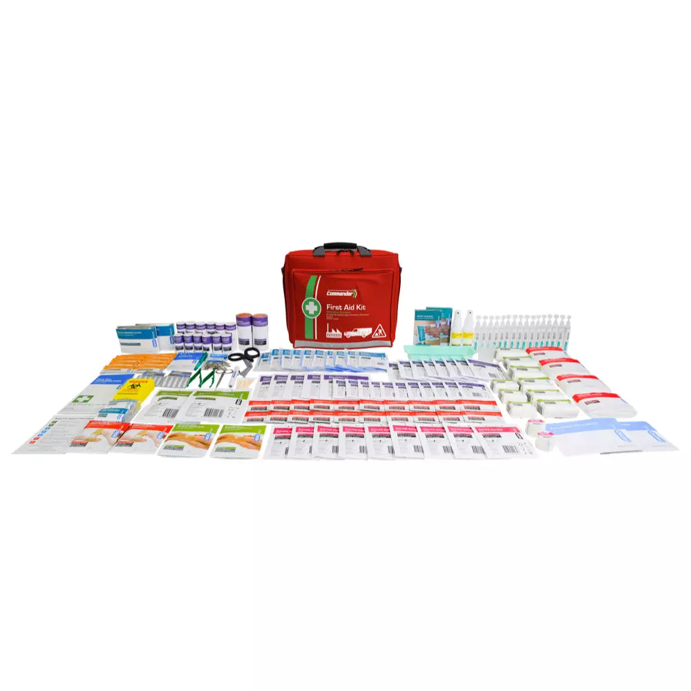 Commander First Aid Kit Versatile Soft Bag Workplace Office Home Compliant Kits