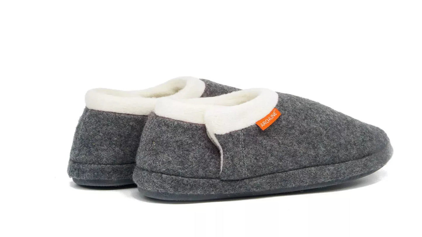 Archline Orthotic Slippers - Closed Grey