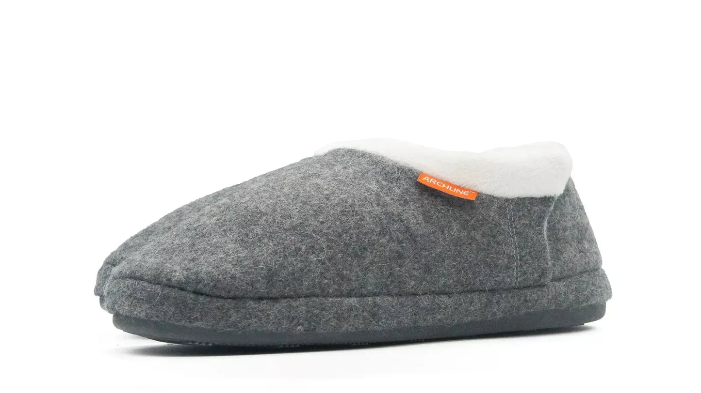 Archline Orthotic Slippers - Closed Grey