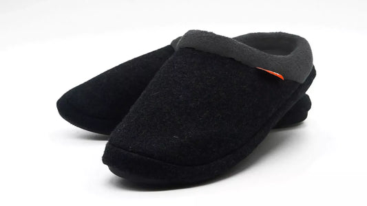 Archline Orthotic Slippers - Slip On Scuffs Charcoal