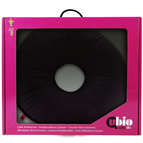 Round donut cushion with waterproof cover for seating comfort