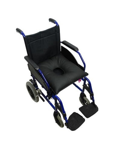 Square donut cushion with waterproof, soft-touch cover