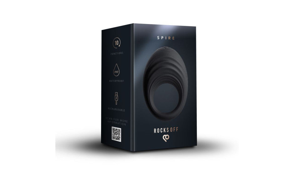 Spire 10 Speed Silicone Vibrating Cock Ring