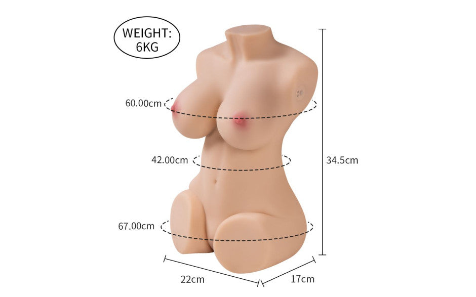 Wendy 6kg Remote Control Pussy And Ass Female Torso
