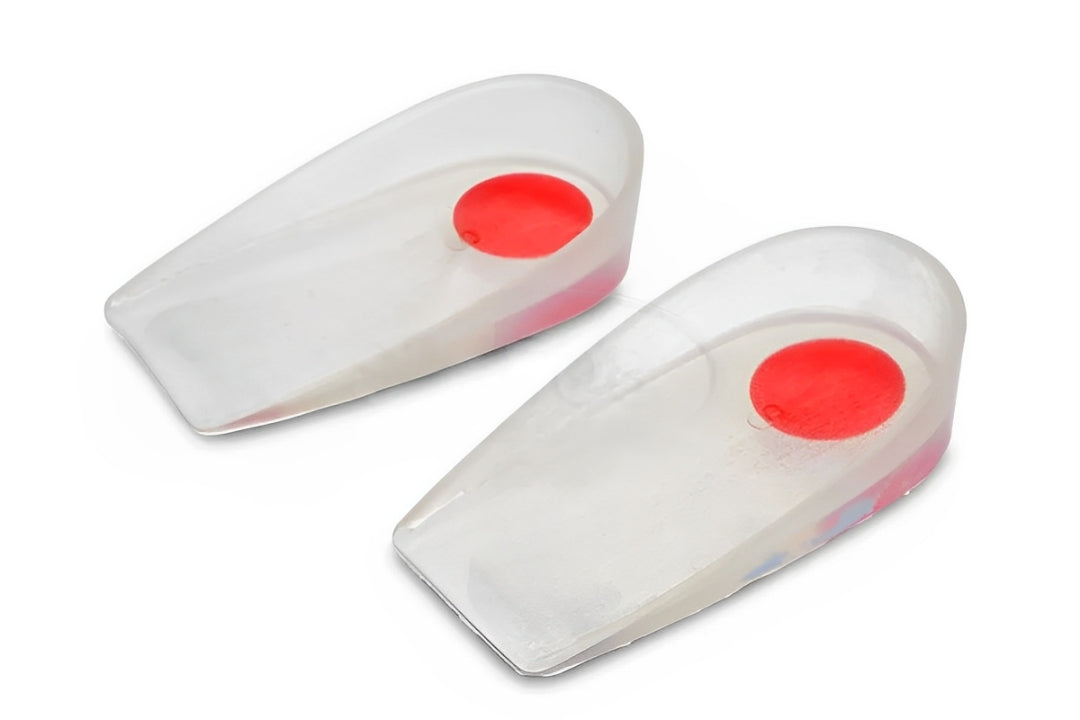 Silipos Wondercup (Red) - Dual Density Silicone Heel Cup for Heel Pain Relief