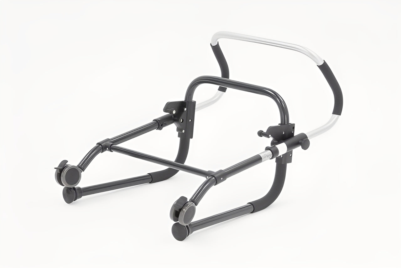 Rollator - Adjustable, Foldable Walking Frame with Non-Slip Grips, Aluminium Finish