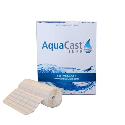 AquaCast 10 cm x 1.7 m Cast Liner Roll — Box of 12 (Breathable, Waterproof)