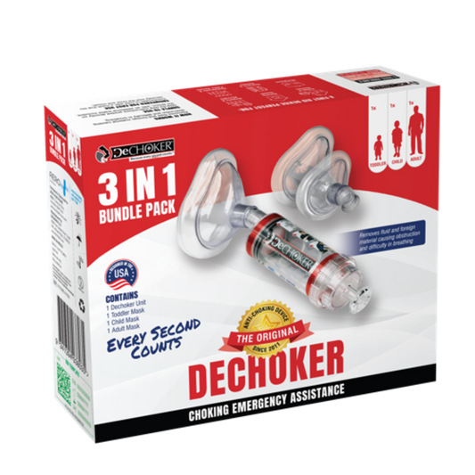 Dechoker Family Bundle 3-in-1 Anti-Choking Device – 6 Pack | Emergency Airway Clearance
