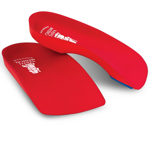 Vasyli 3/4 Length Orthotics Red (High Density)