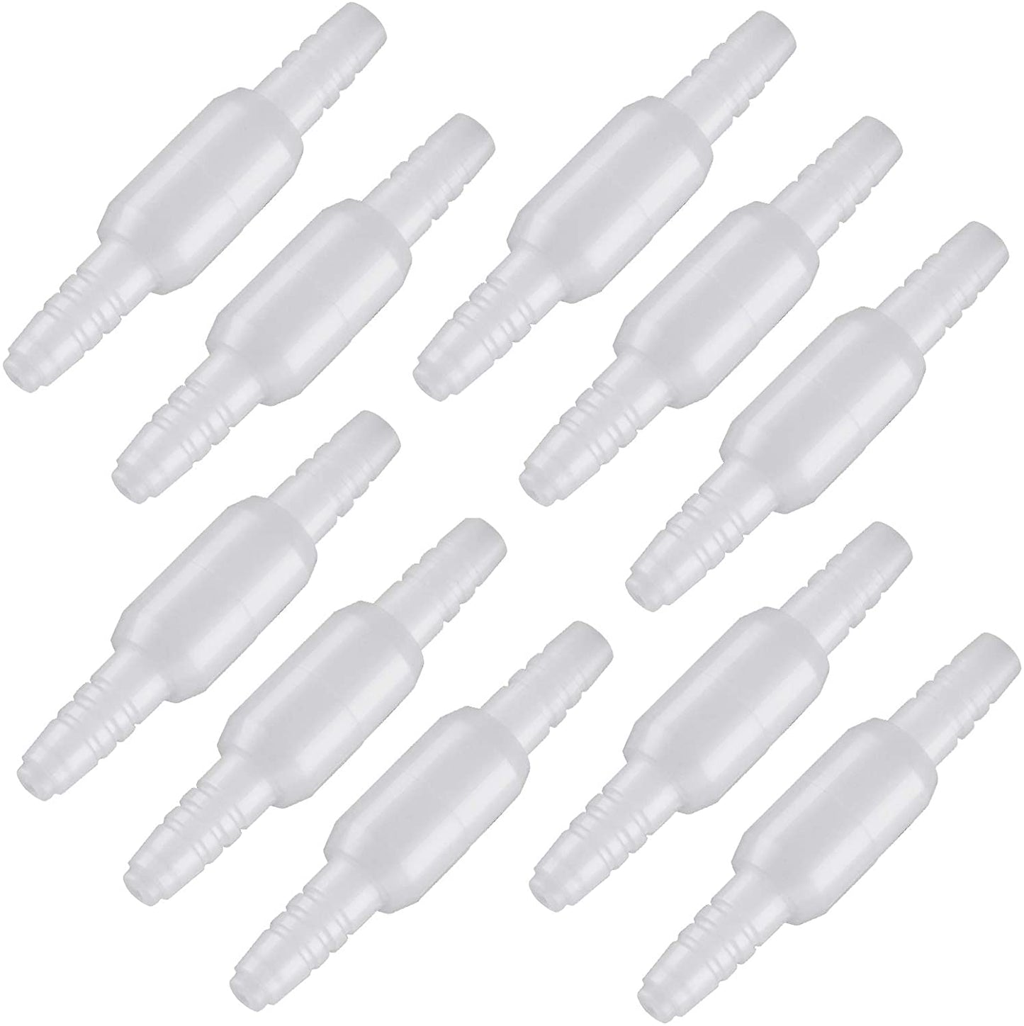 Swivel oxygen tubing connectors for cannula and mask fittings