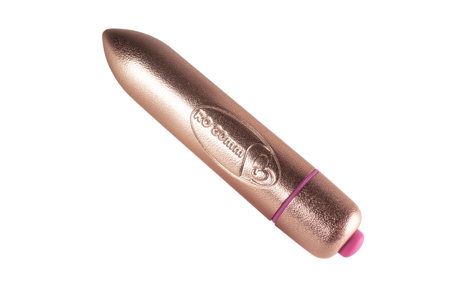 RO-80mm 7 Speed Precious Rose Gold Vibrating Bullet