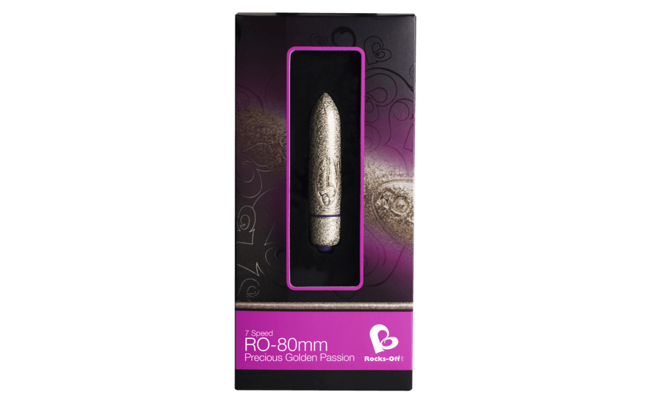 RO-80mm 7 Speed Precious Rose Gold Vibrating Bullet
