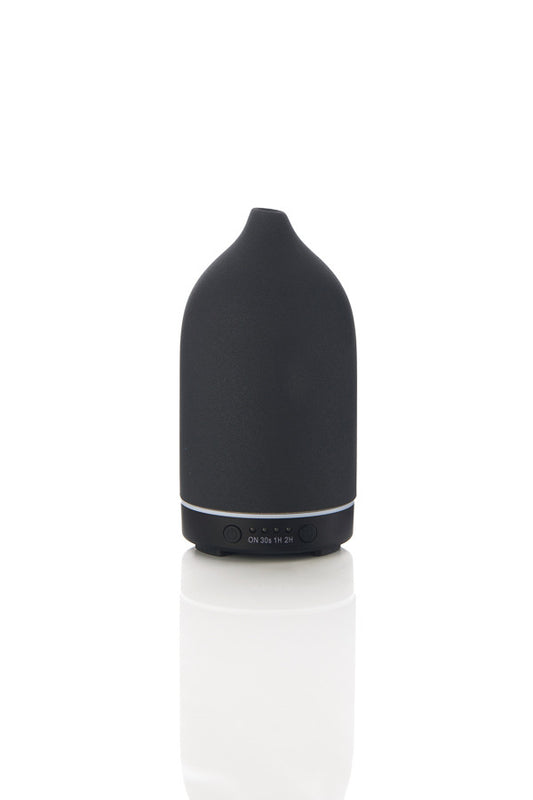 Stone Aromatherapy Diffuser - Black/Black