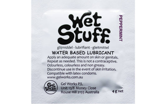 Wet Stuff Peppermint Sachets 4g (100pk)