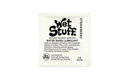 Wet Stuff Strawberry Sachets 4g (100pk)