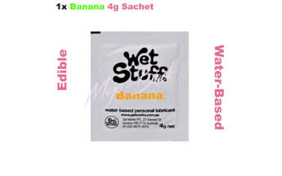 Wet Stuff Banana Sachets 4g (100pk)