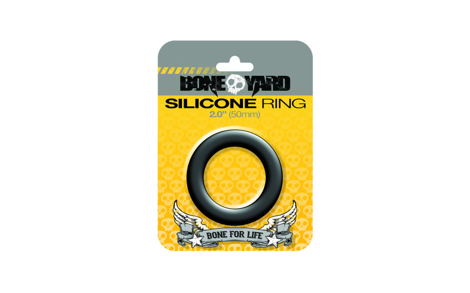 Boneyard Silicone Ring 50mm Black