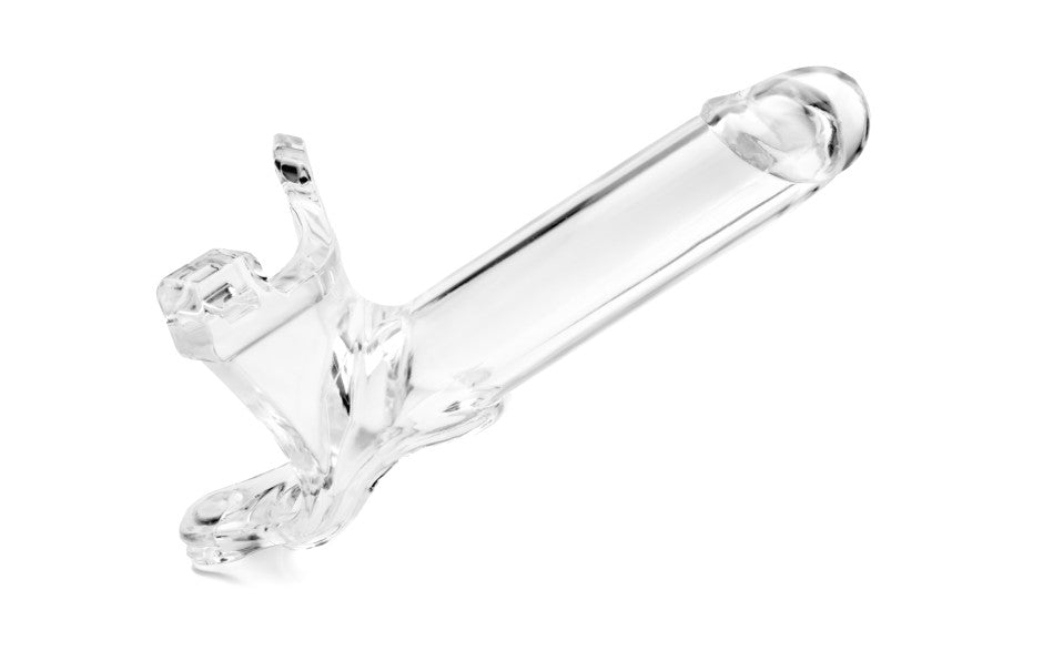 Zoro Knight 6in Hollow Shaft Clear Strap On