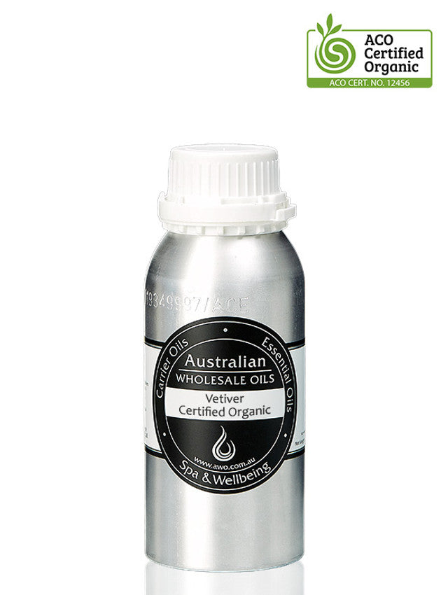 Certified Organic Vetiver Essential Oil - 100% Pure & Natural