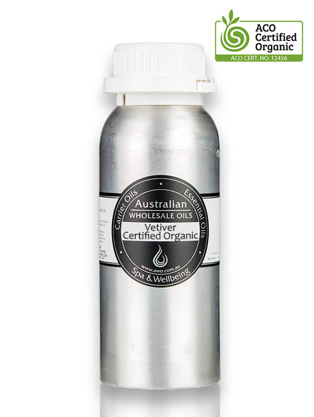 Certified Organic Vetiver Essential Oil - 100% Pure & Natural