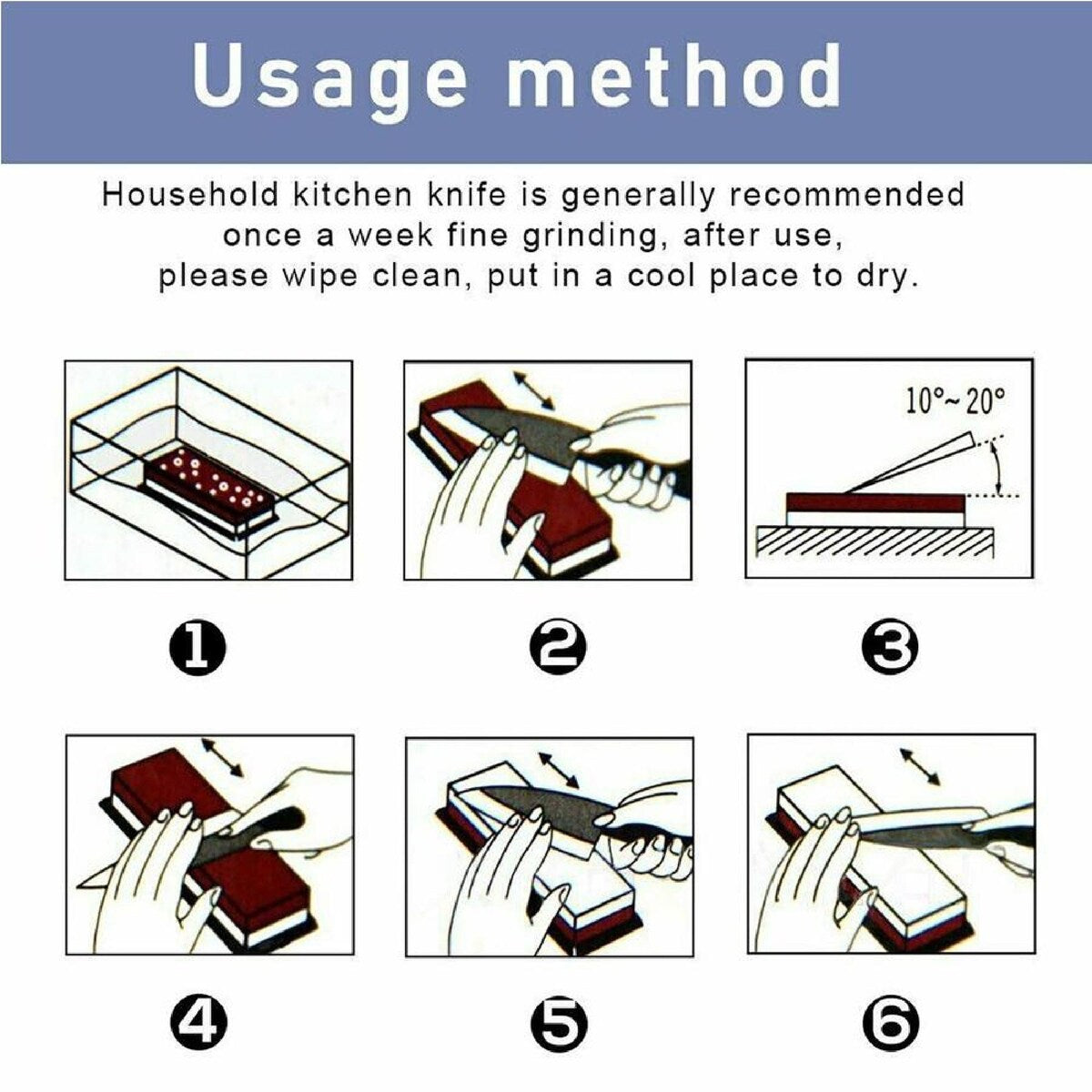 Double Sided Whetstone (Dual Grit) 2000/5000 – Premium Japanese Knife Sharpener