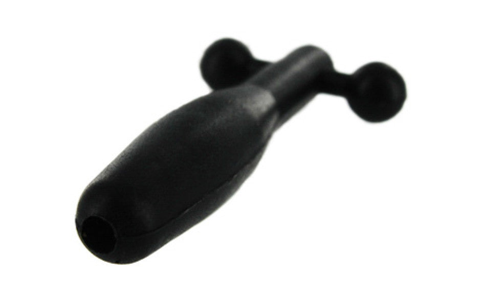 Silicone Cum-Thru Barbell Penis Plug