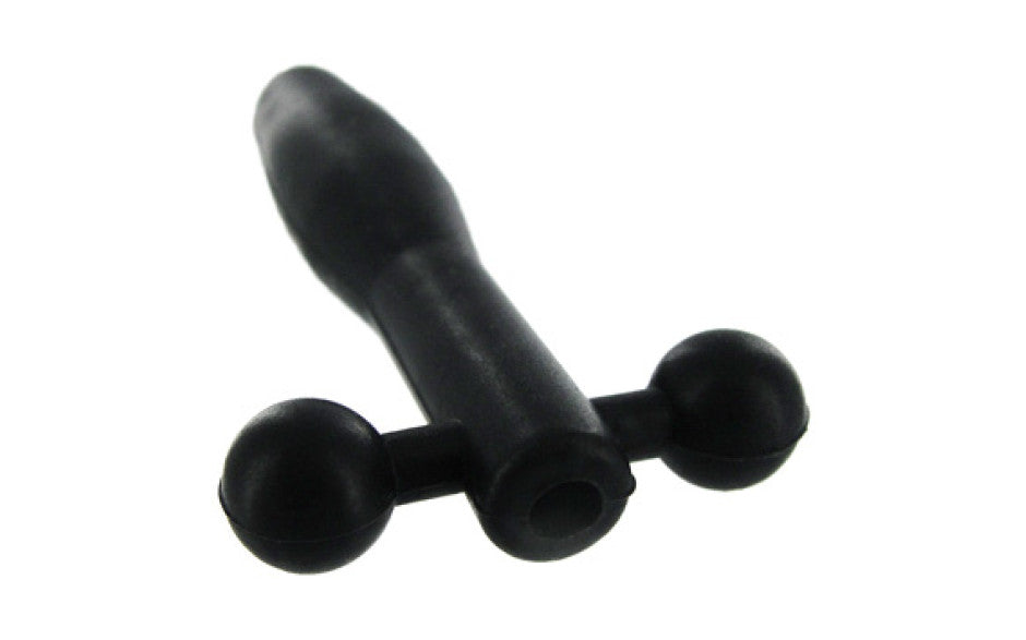 Silicone Cum-Thru Barbell Penis Plug