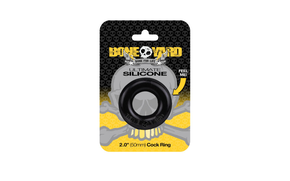 Ultimate Silicone Cock Ring Black