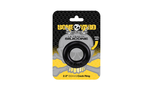 Ultimate Silicone Cock Ring Black