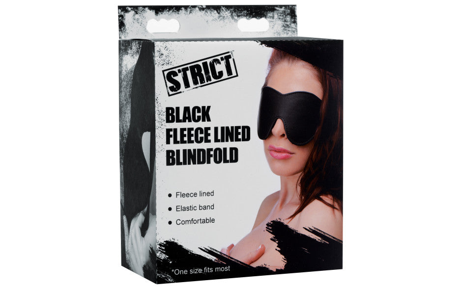 Black Fleece Lined Blindfold