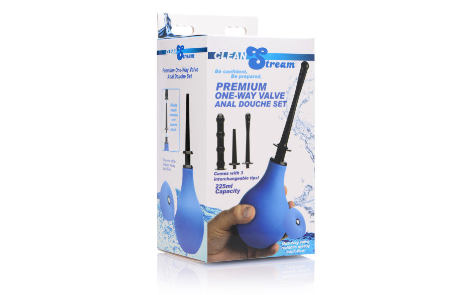 Premium One Way Valve Anal Douche Set
