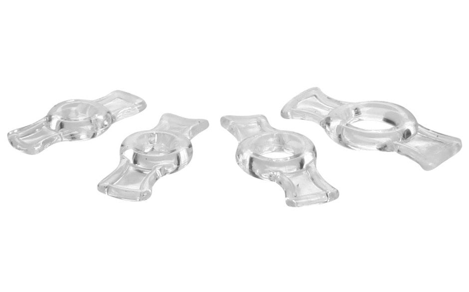 Endurance Clear 4 Ring Penis Set