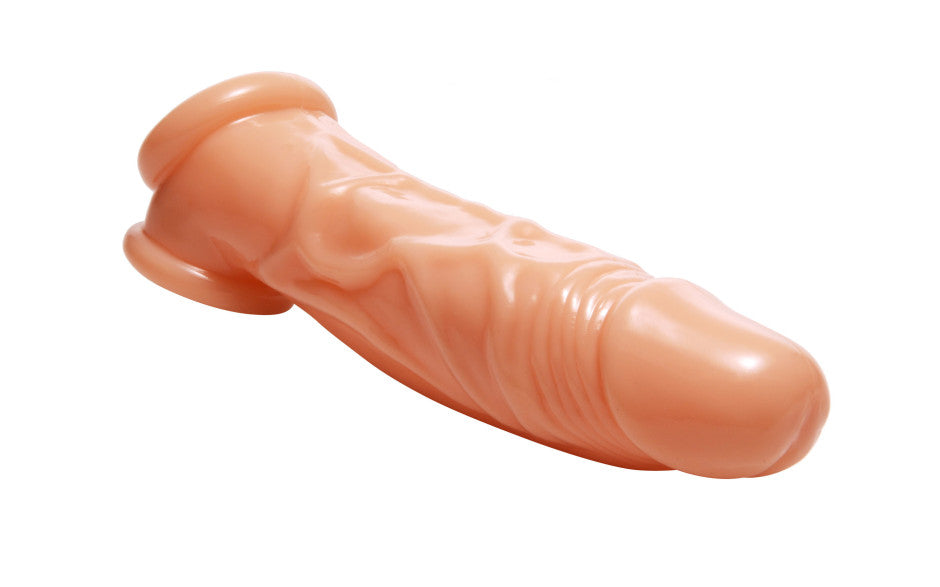 Realistic Flesh Penis Enhancer and Ball Stretcher