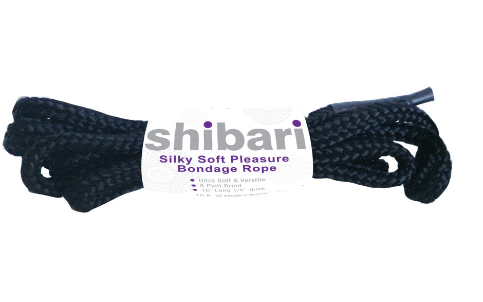 Shibari Rope Silky Soft Bondage 5m Black