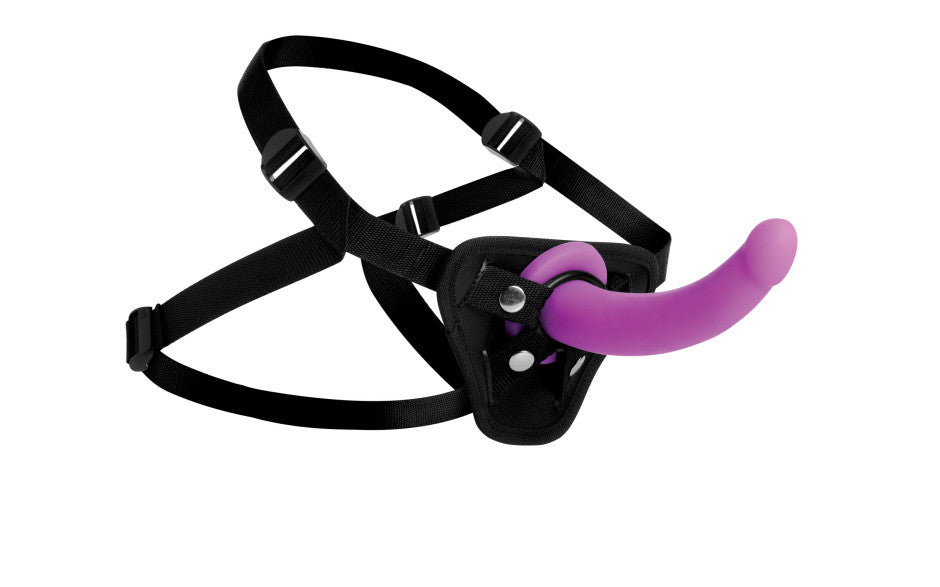 Navigator Silicone G-Spot Dildo with Harness