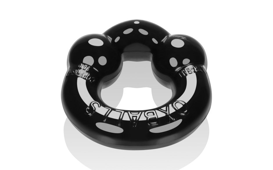 Ultraballs 2 Pk Cockring Black And Clear
