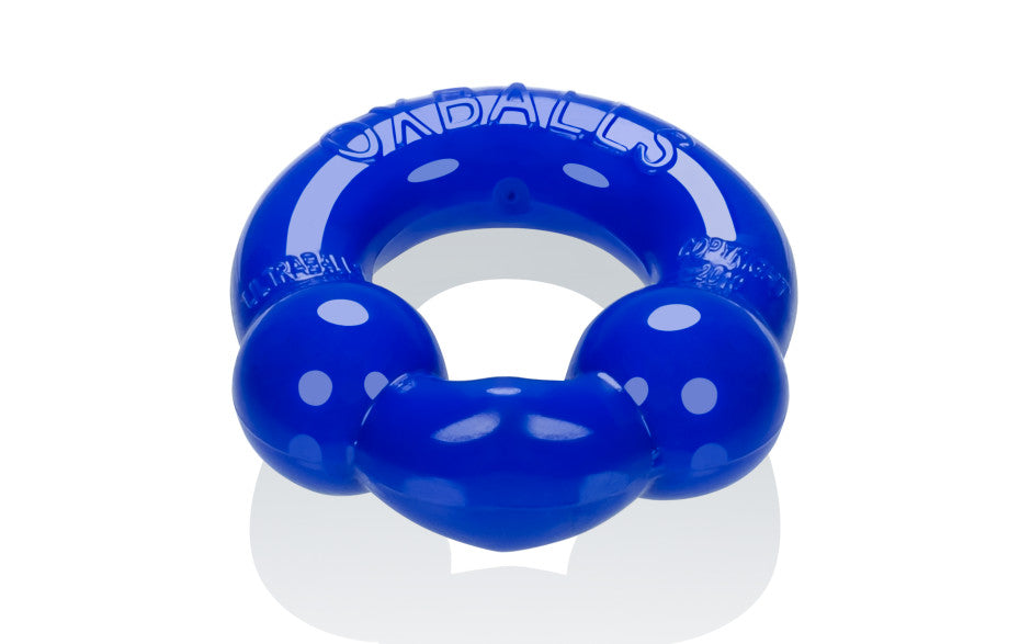 Ultraballs 2 Pk Cockring Black And Pool Blue