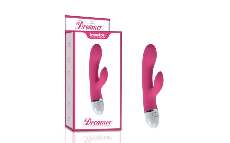 Dreamer 7 Mode Silicone Rechargeable Rabbit Vibrator Pink